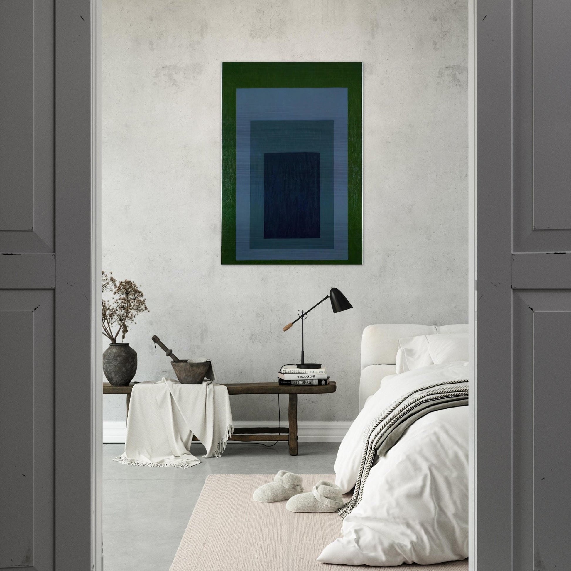 HOMAGE TO THE SQUARE 1966 - Josef Albers Brushed Aluminum Print - 70x100 cm / 28x40 inches | Josef Albers Aluminum Print | Josef Albers Prints