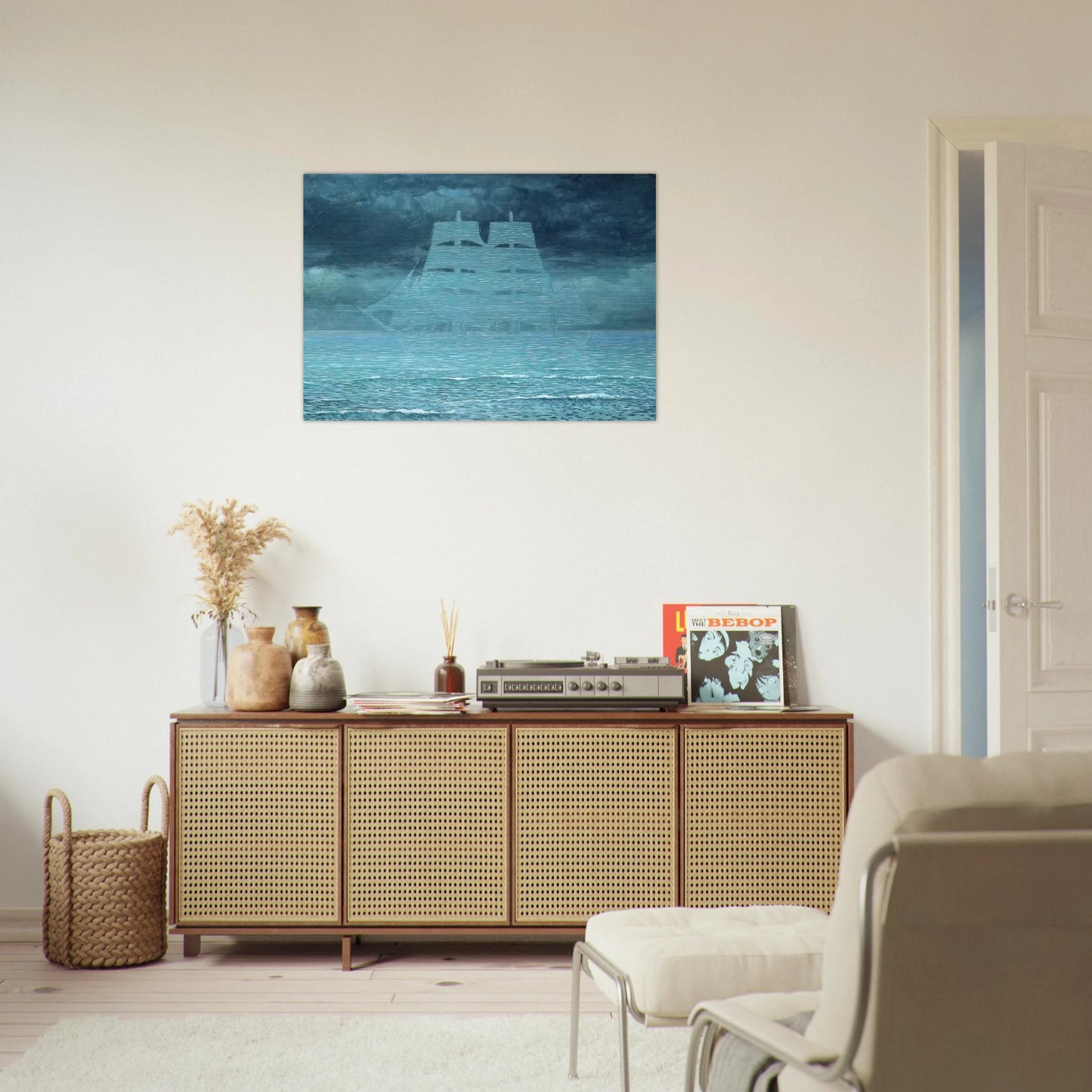 THE SEDUCER 1953 1 - Rene Magritte Brushed Aluminum Print - 70x100 cm / 28x40 inches | Rene Magritte Aluminum Print | Rene Magritte Prints