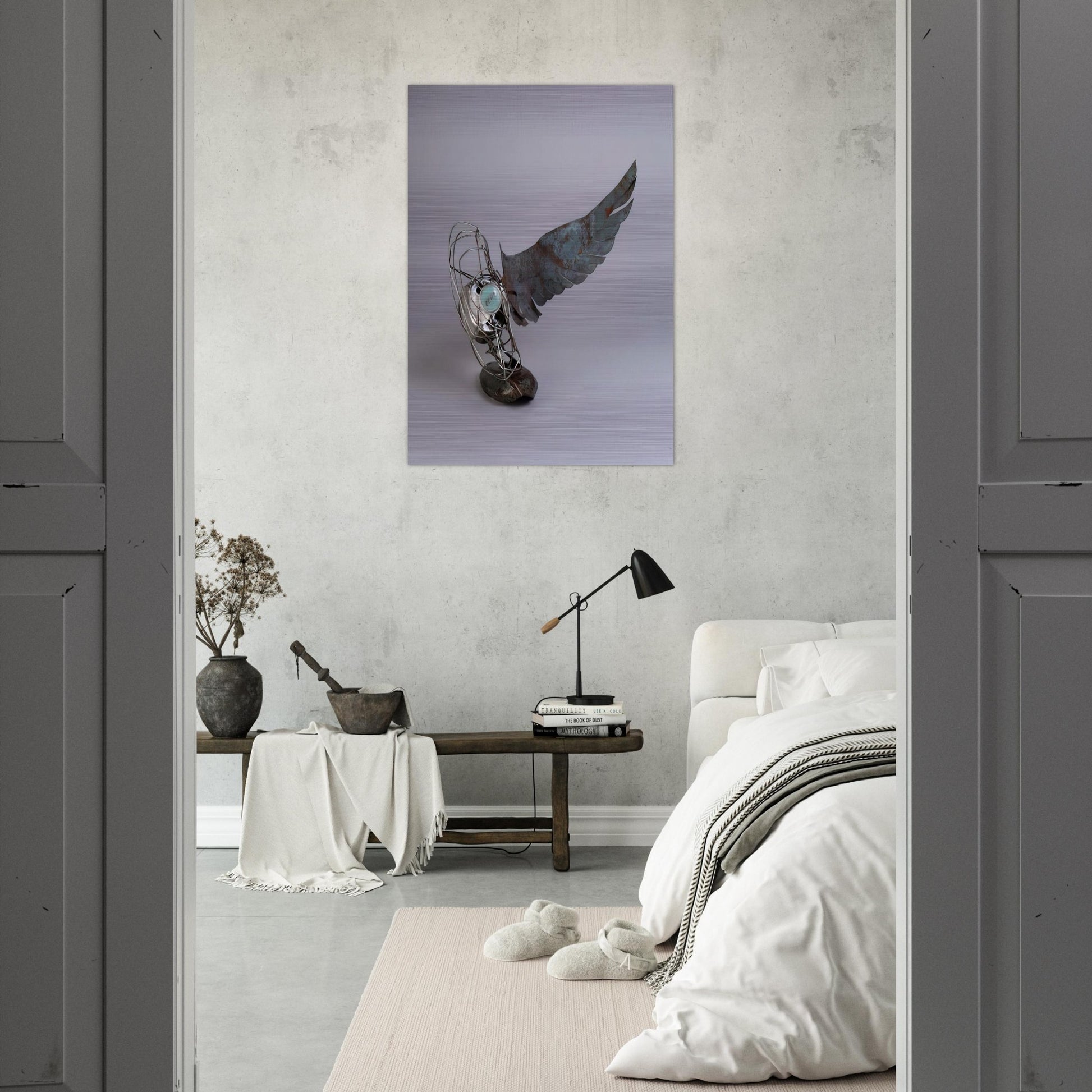 MERCURY ZERO SUMMER GLUT 1987 - Robert Rauschenberg Brushed Aluminum Print - 70x100 cm / 28x40 inches | Robert Rauschenberg Aluminum Print | Robert Rauschenberg Prints