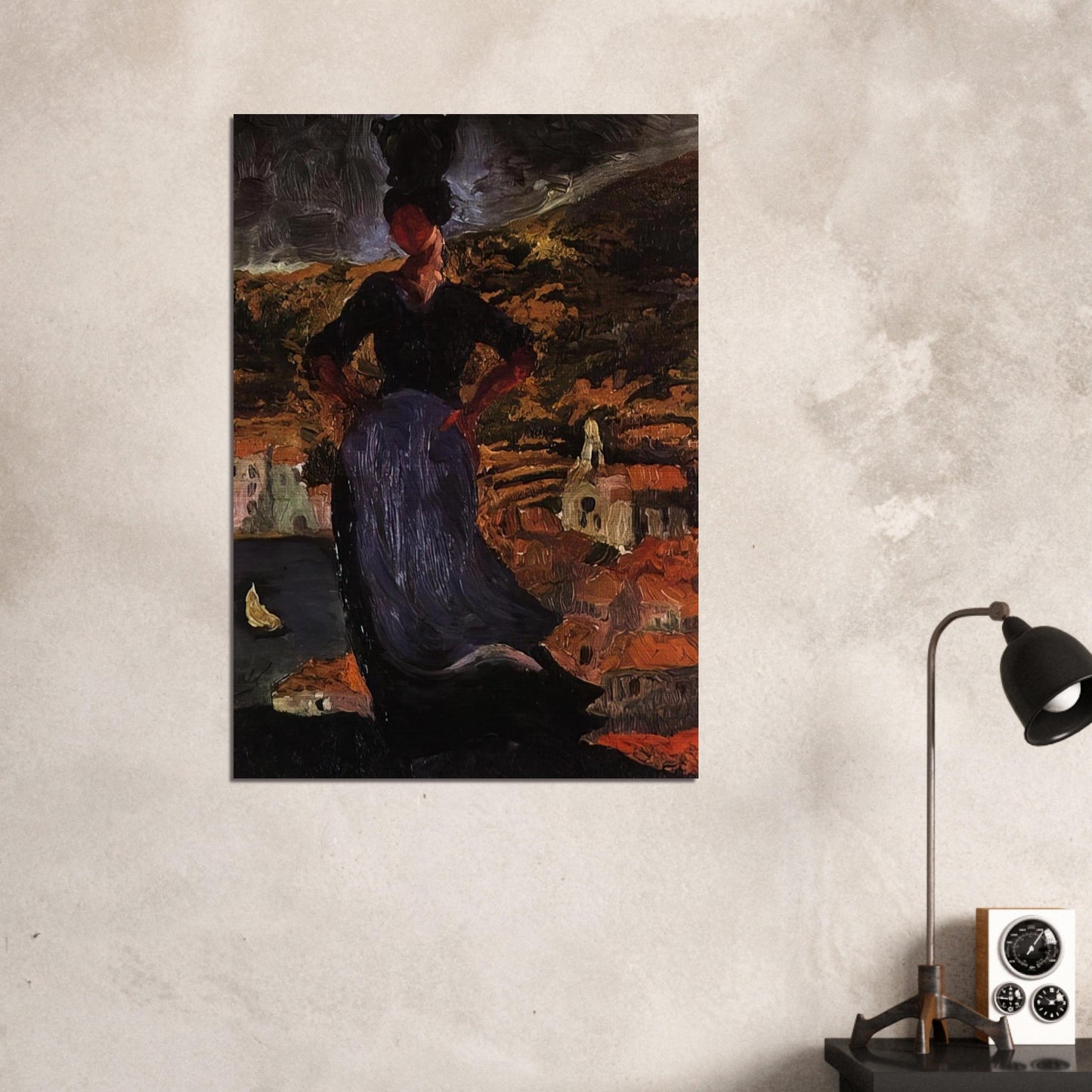 PORTRAIT OF HORTENSIA - Salvador Dali Brushed Aluminum Print - 70x100 cm / 28x40 inches | Salvador Dali Aluminum Print | Salvador Dali Prints