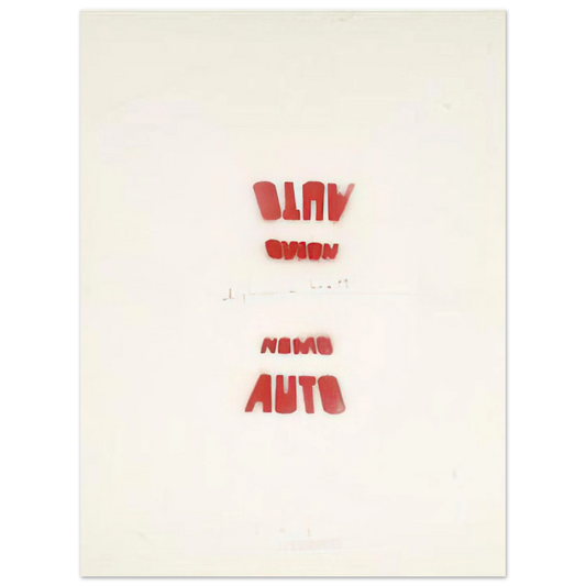 Alighiero Boetti - AUTO NOMO I VEDENTI 1979  75x100 cm / 30x40inches Fine Art Poster
