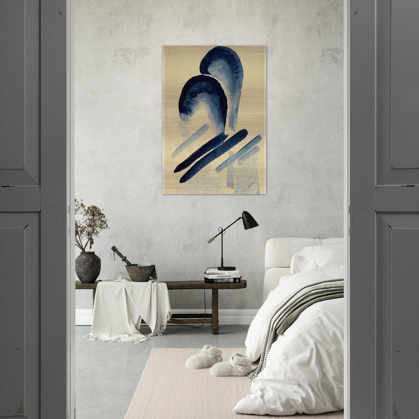 Blue-03 - Georgia O'Keeffe Brushed Aluminum Print - 70x100 cm / 28x40 inches | Georgia O'Keeffe Aluminum Print | Georgia O'Keeffe Prints