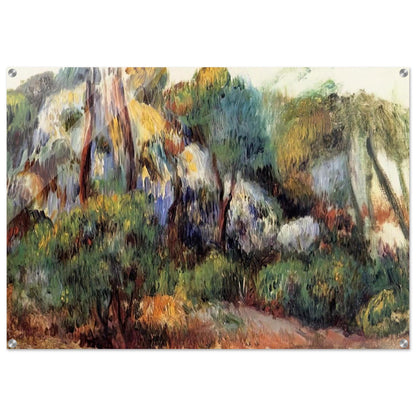 Purple Landscape - Pierre-Auguste Renoir Acrylic Print - 70x100 cm / 28x40″ inches