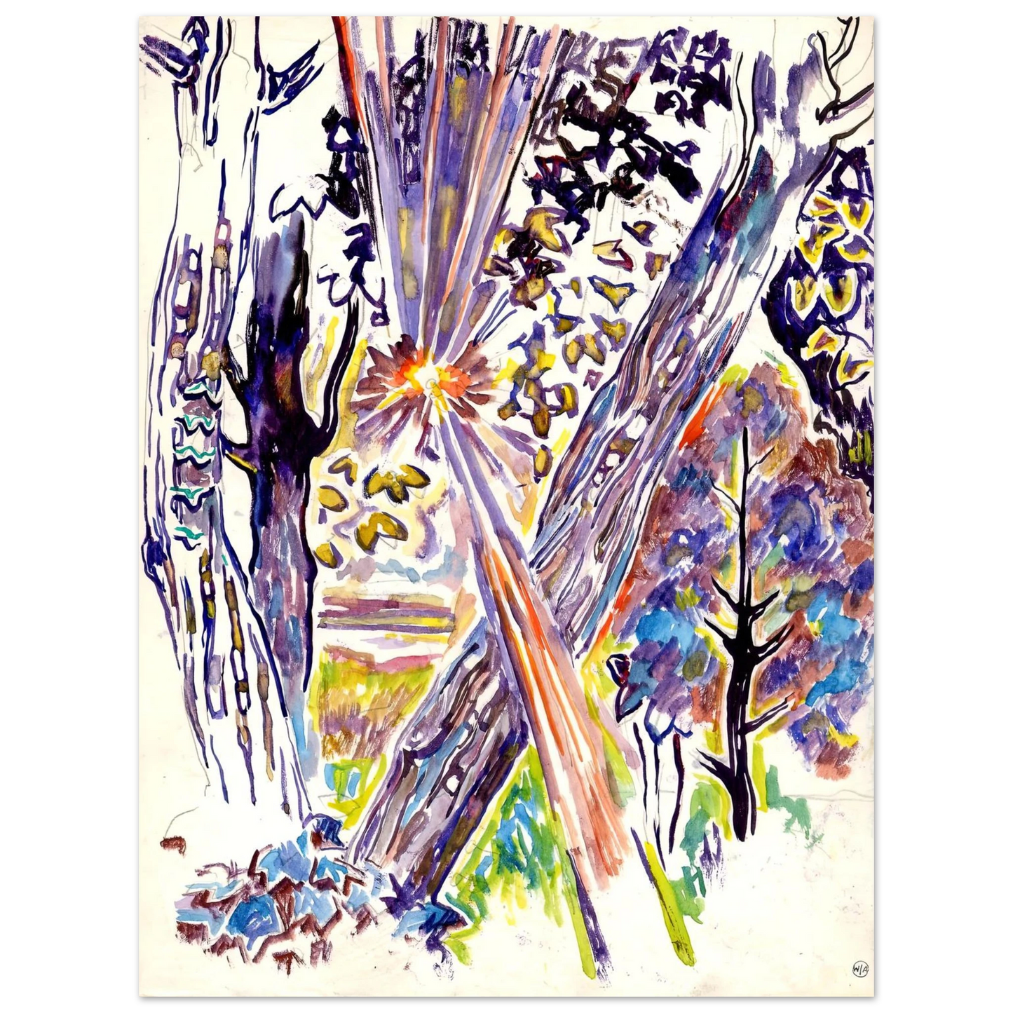Walter Inglis Anderson - Walter Anderson Wall art - 28x43  cm / XL (11x17 inches) - Fine Art Poster-canvas - -
