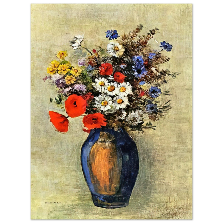 Odilon Redon - VASE OF FLOWERS 2  75x100 cm / 30x40inches Fine Art Poster