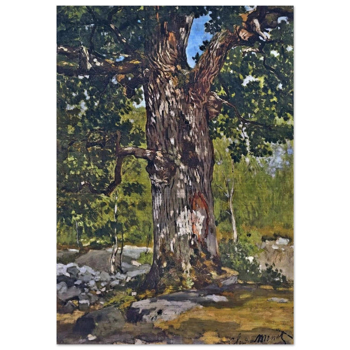 The Bodmer Oak - claude monet Brushed Aluminum Print - 70x100 cm / 28x40 inches | claude monet Aluminum Print | claude monet Prints