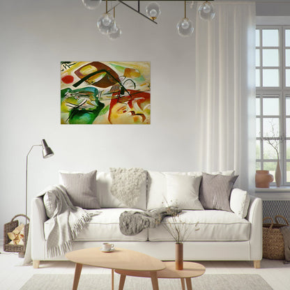 PICTURE WITH A BLACK ARCH 1912 - Wassily Kandinsky Brushed Aluminum Print - 70x100 cm / 28x40 inches | Wassily Kandinsky Aluminum Print | Wassily Kandinsky Prints