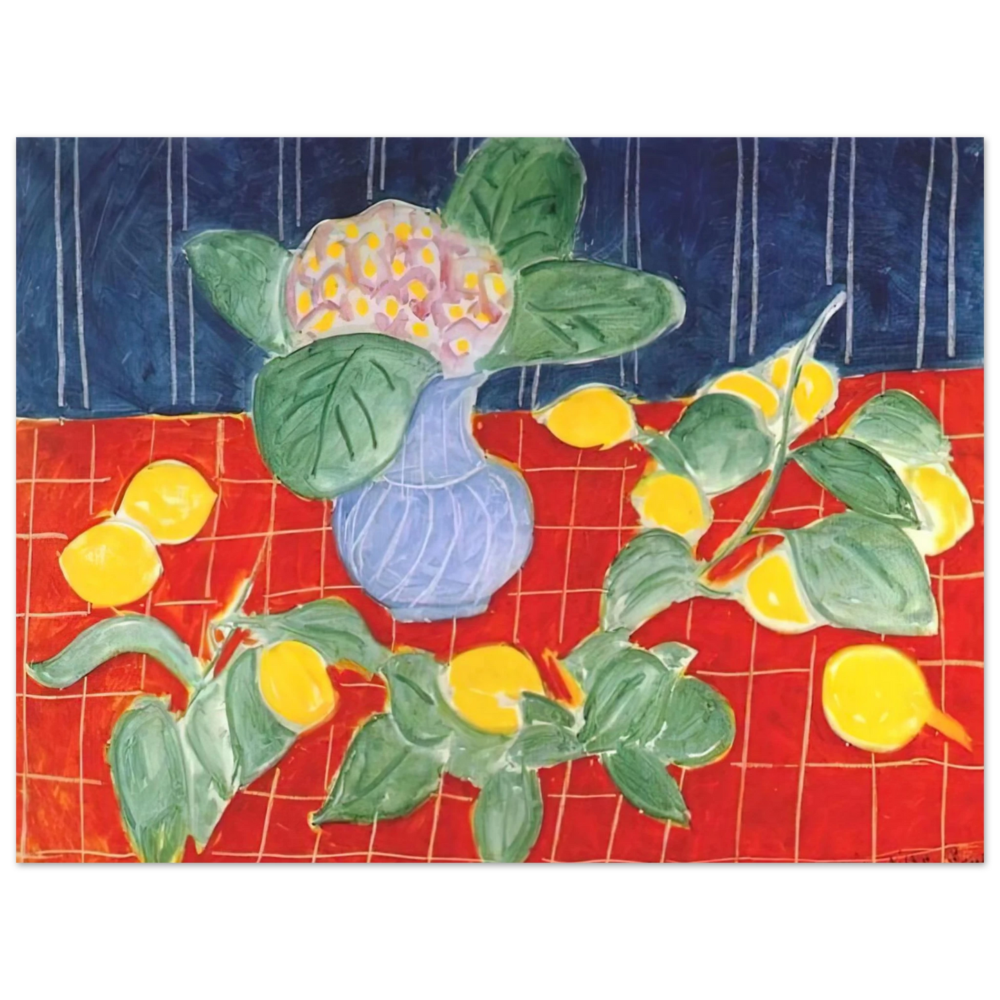 Henri Matisse - LEMONS AND SAXIFRAGES 1943  75x100 cm / 30x40inches Fine Art Poster