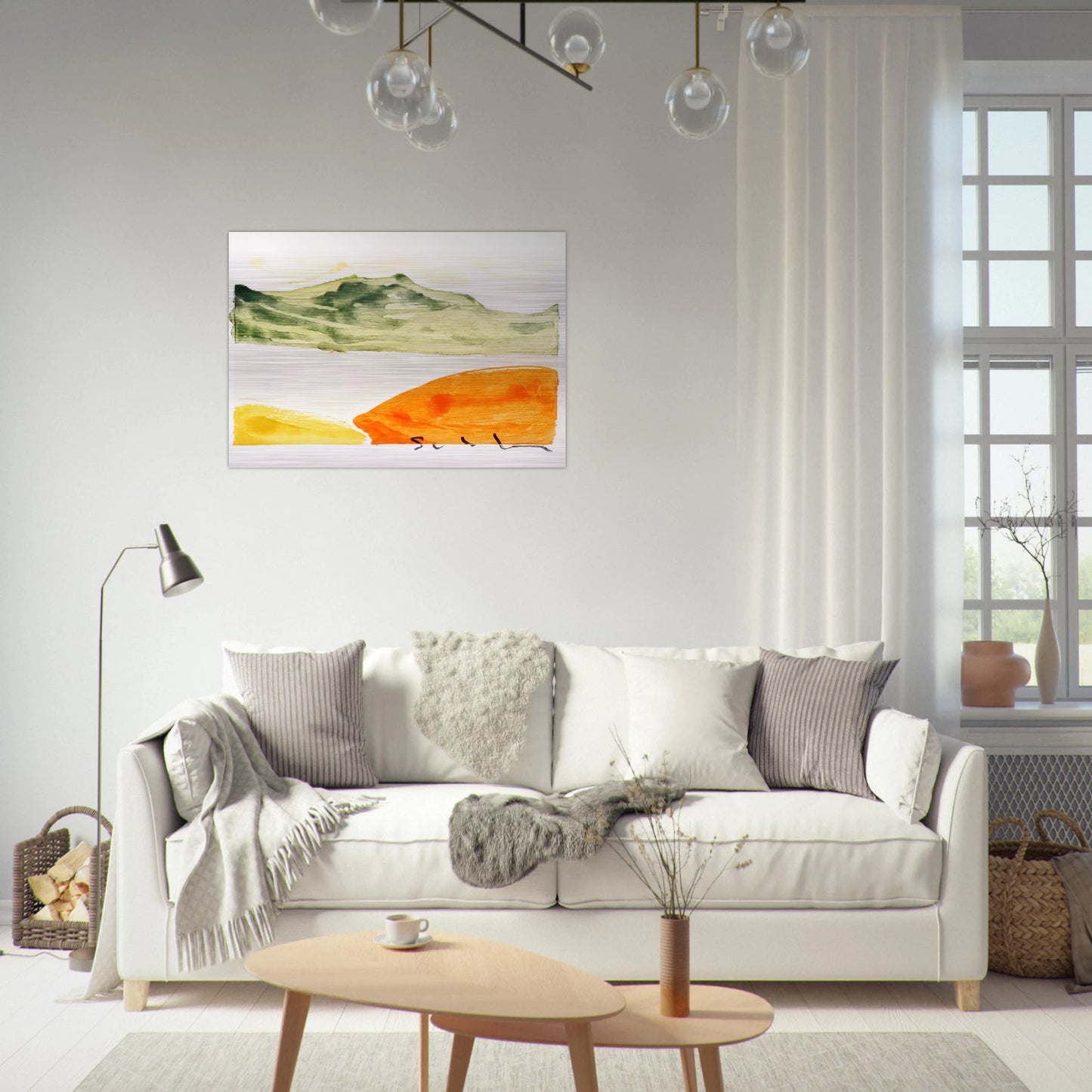 Pomeriggio anemico - 1982 - Mario Schifano Brushed Aluminum Print - 70x100 cm / 28x40 inches | Mario Schifano Aluminum Print | Mario Schifano Prints