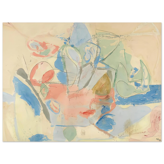 Helen Frankenthaler - Mountains and Sea, 1952- Wall Art - 21x29.7 cm / 8x12" - Fine Art Poster-canvas - -