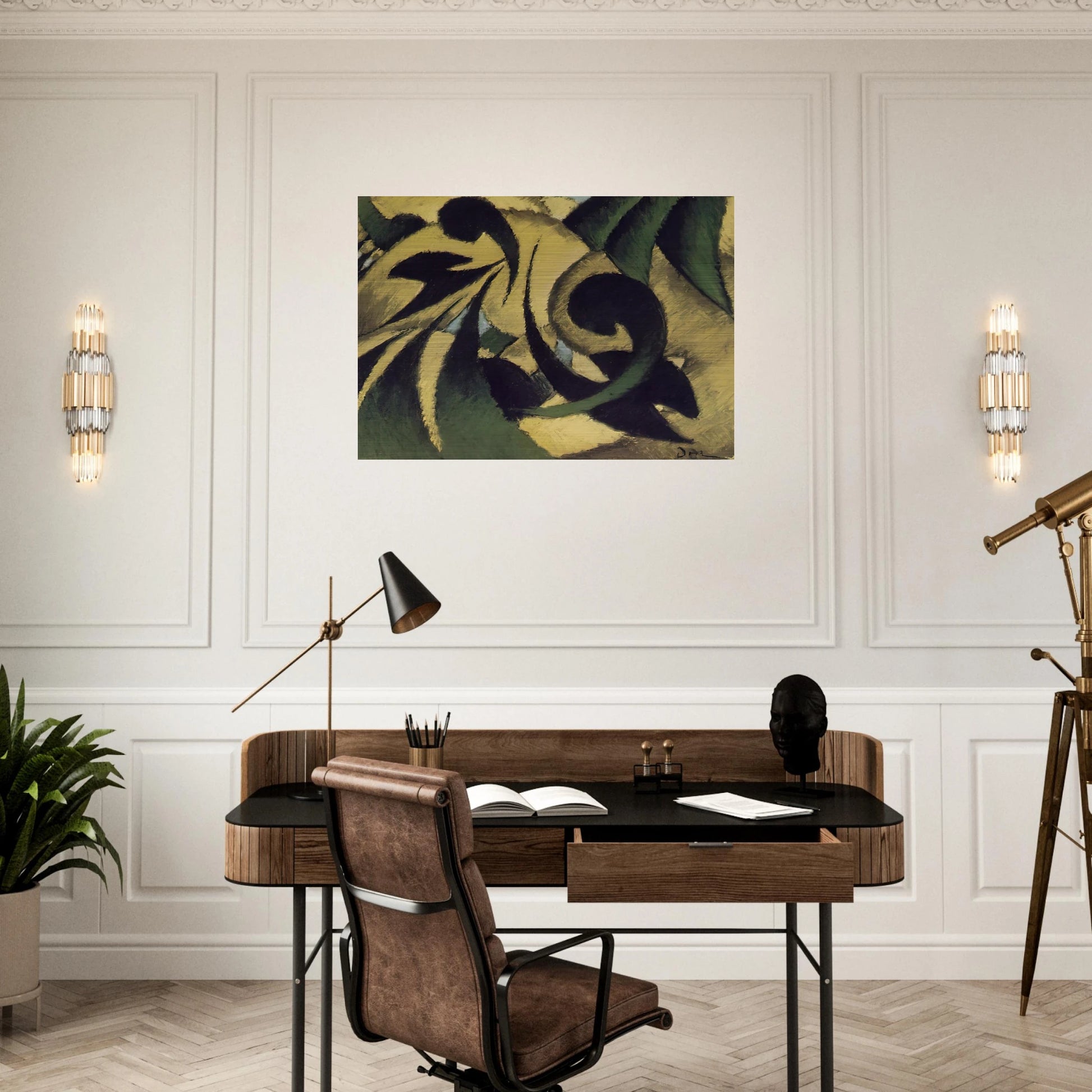 Nature Symbolized - 1911 - Arthur Dove Brushed Aluminum Print - 70x100 cm / 28x40 inches | Arthur Dove Aluminum Print | Arthur Dove Prints