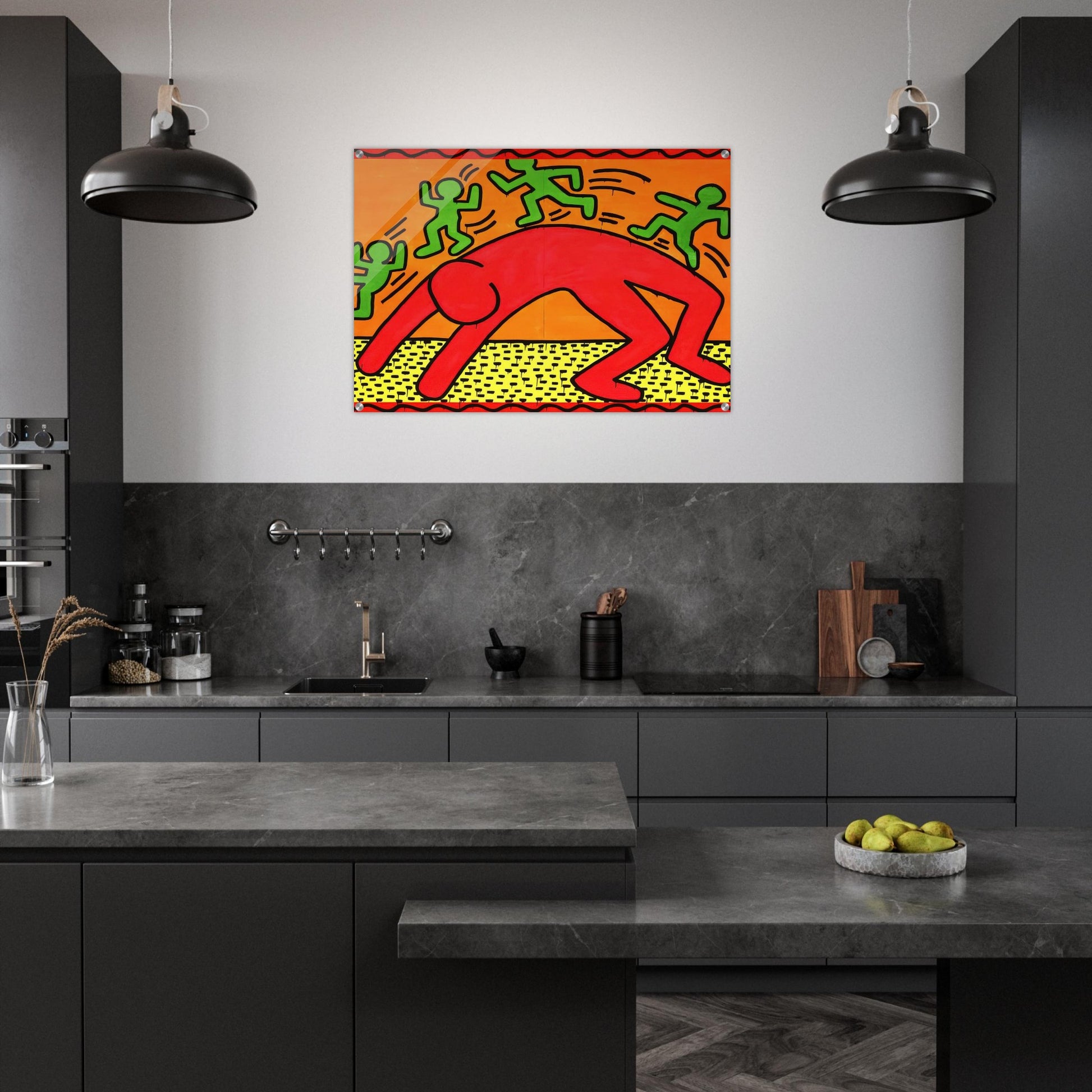 UNTITLED 1982 2 - Keith Haring Acrylic Print - 70x100 cm / 28x40″ inches | Keith Haring Wall Art | Keith Haring Prints