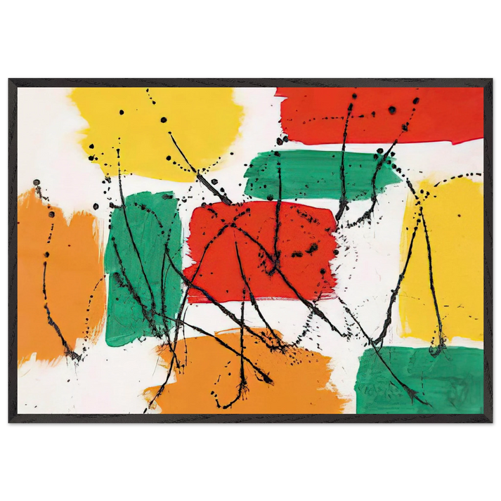 Reflets Printanieres - Marcel Barbeau 70x100 cm / 28x40 inches Framed Art Print – Black Wooden Frame