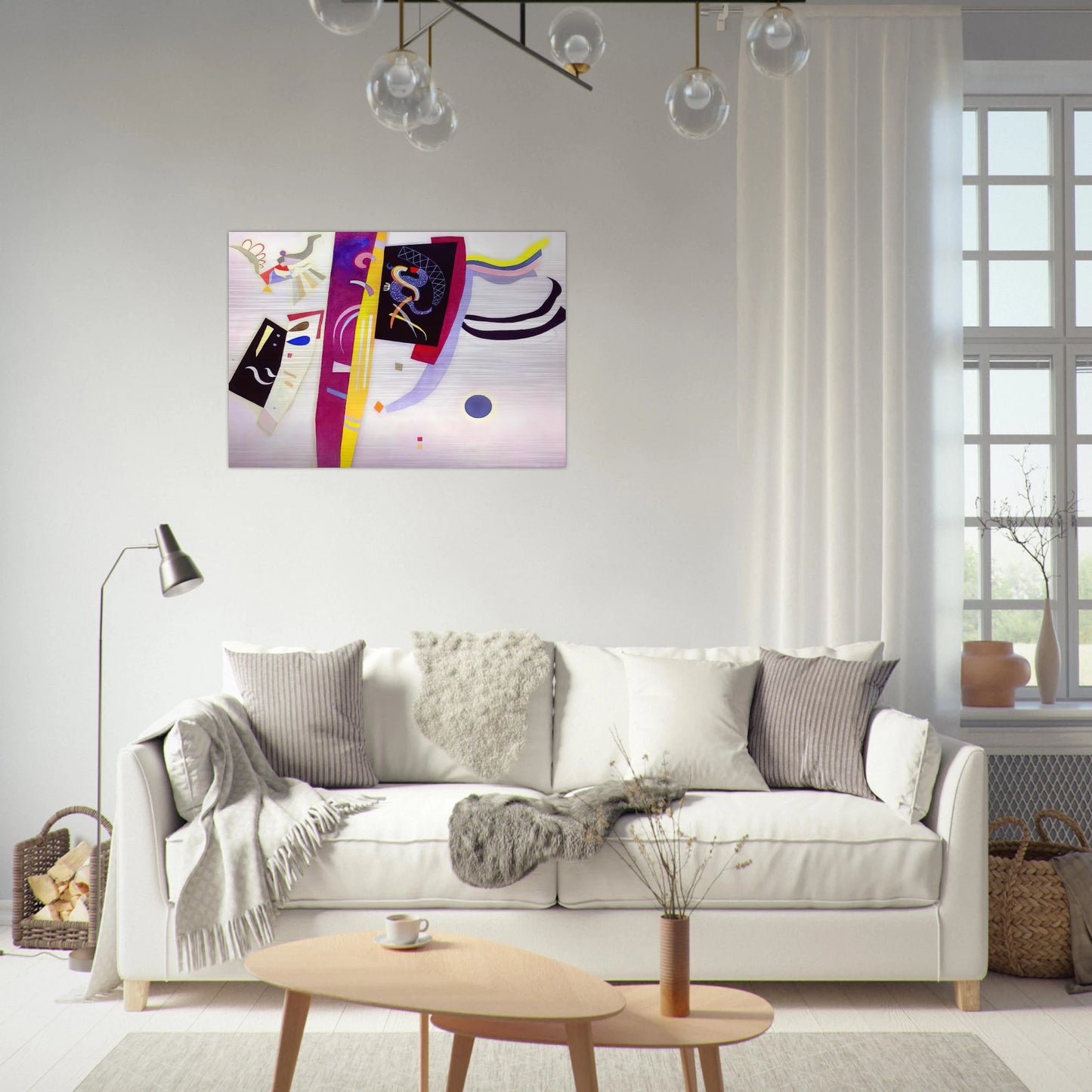 ORANGE VIOLET 1935 - Wassily Kandinsky Brushed Aluminum Print - 70x100 cm / 28x40 inches | Wassily Kandinsky Aluminum Print | Wassily Kandinsky Prints