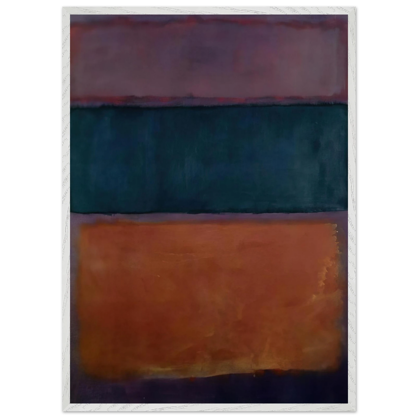 Helen Frankenthaler - Untitled - 1963 Wall art - 28x43  cm / XL (11x17 inches) - Premium Wooden Framed Poster With Fine Art Paper-canvas - Black frame