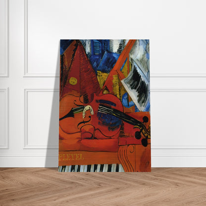 THE VIOLIN 1916 - Raoul Dufy Brushed Aluminum Print - 70x100 cm / 28x40 inches | Raoul Dufy Aluminum Print | Raoul Dufy Prints