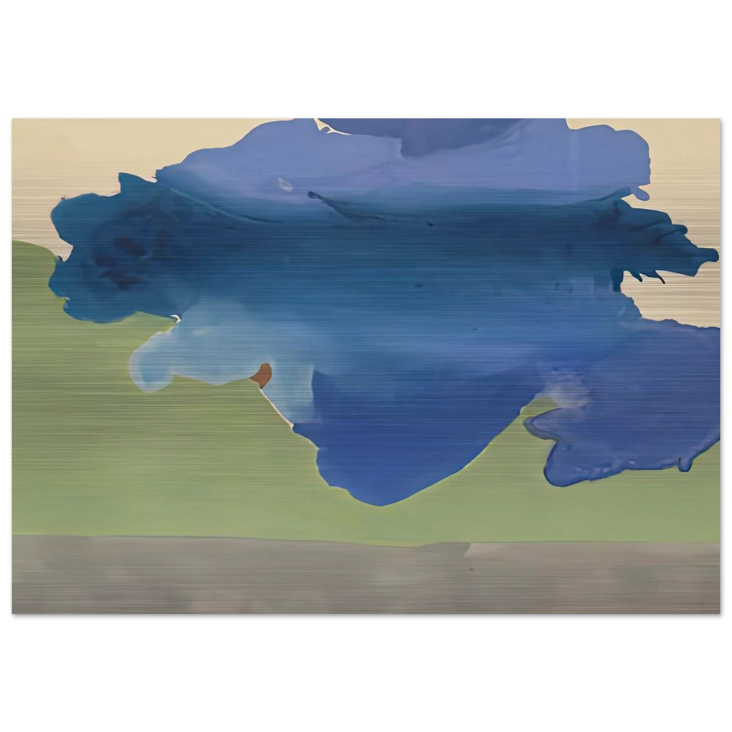 The Bay, 1963- - Helen Frankenthaler Brushed Aluminum Print - 70x100 cm / 28x40 inches | Helen Frankenthaler Aluminum Print | Helen Frankenthaler Prints