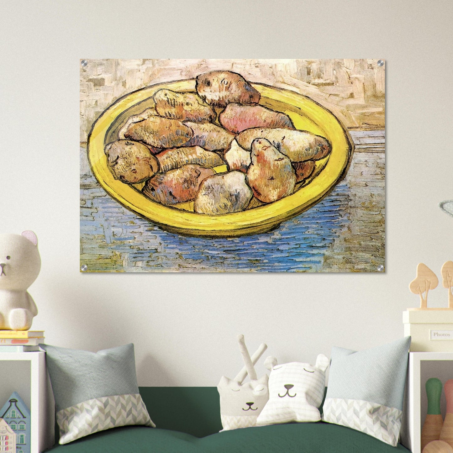 Still Life Potatoes in a Yellow Dish - Vincent van Gogh Acrylic Print - 70x100 cm / 28x40″ inches