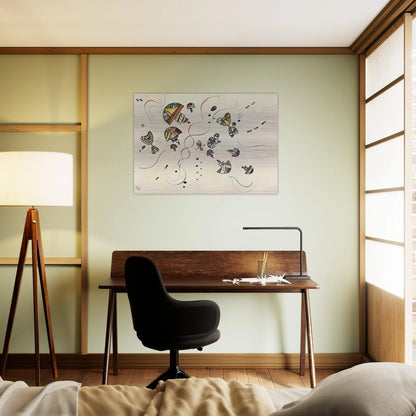LAST WATERCOLOUR 1944 - Wassily Kandinsky Brushed Aluminum Print - 70x100 cm / 28x40 inches | Wassily Kandinsky Aluminum Print | Wassily Kandinsky Prints