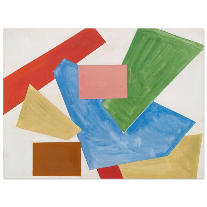 Hans Hofmann - Abstraction in White  75x100 cm / 30x40inches Fine Art Poster
