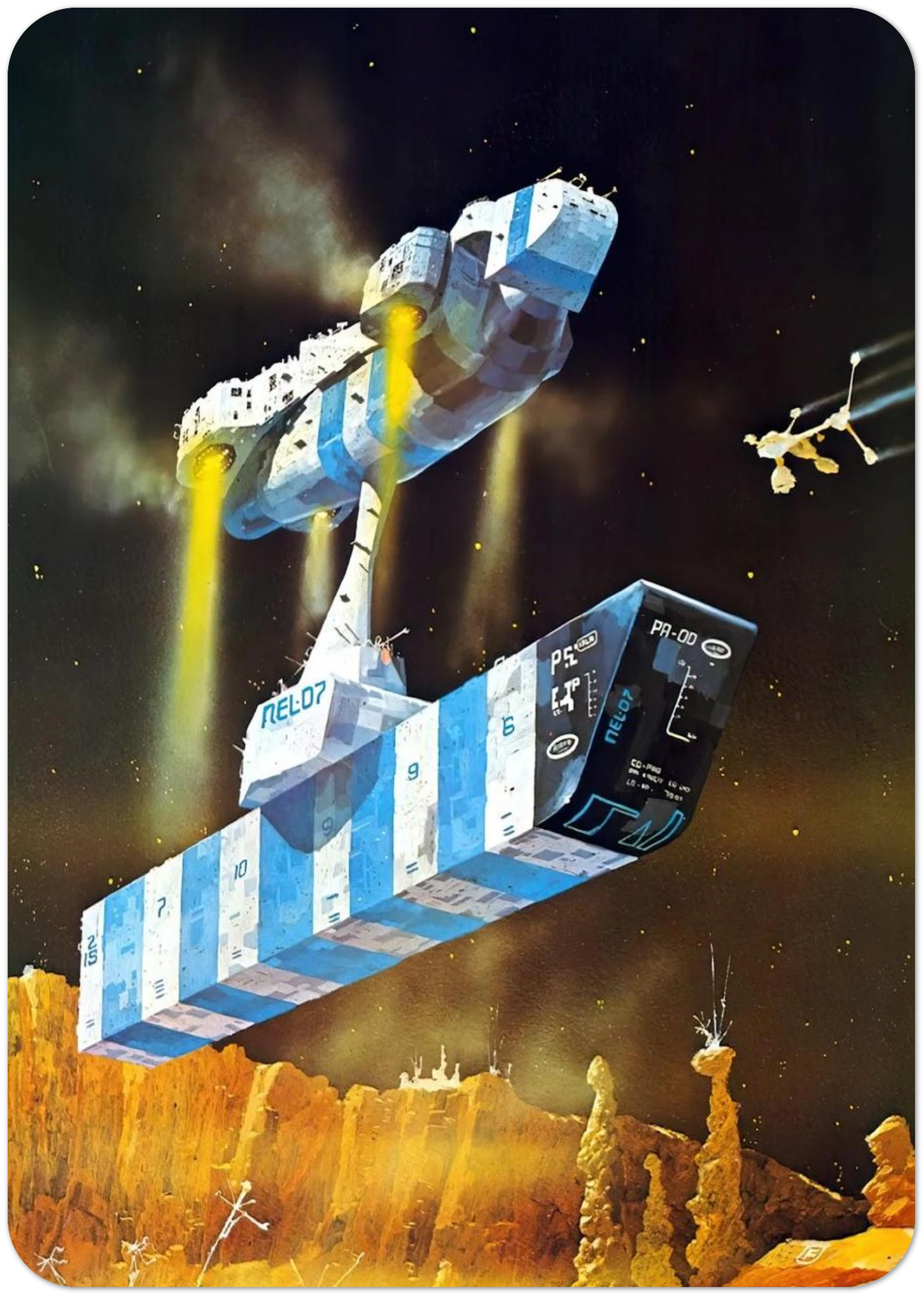 Chris Foss By Chris Foss Pack of 10 Post Cards | Chris Foss Post Cards | A6 (10.5 x 14.8 cm) - 4.1 x 5.8 inches