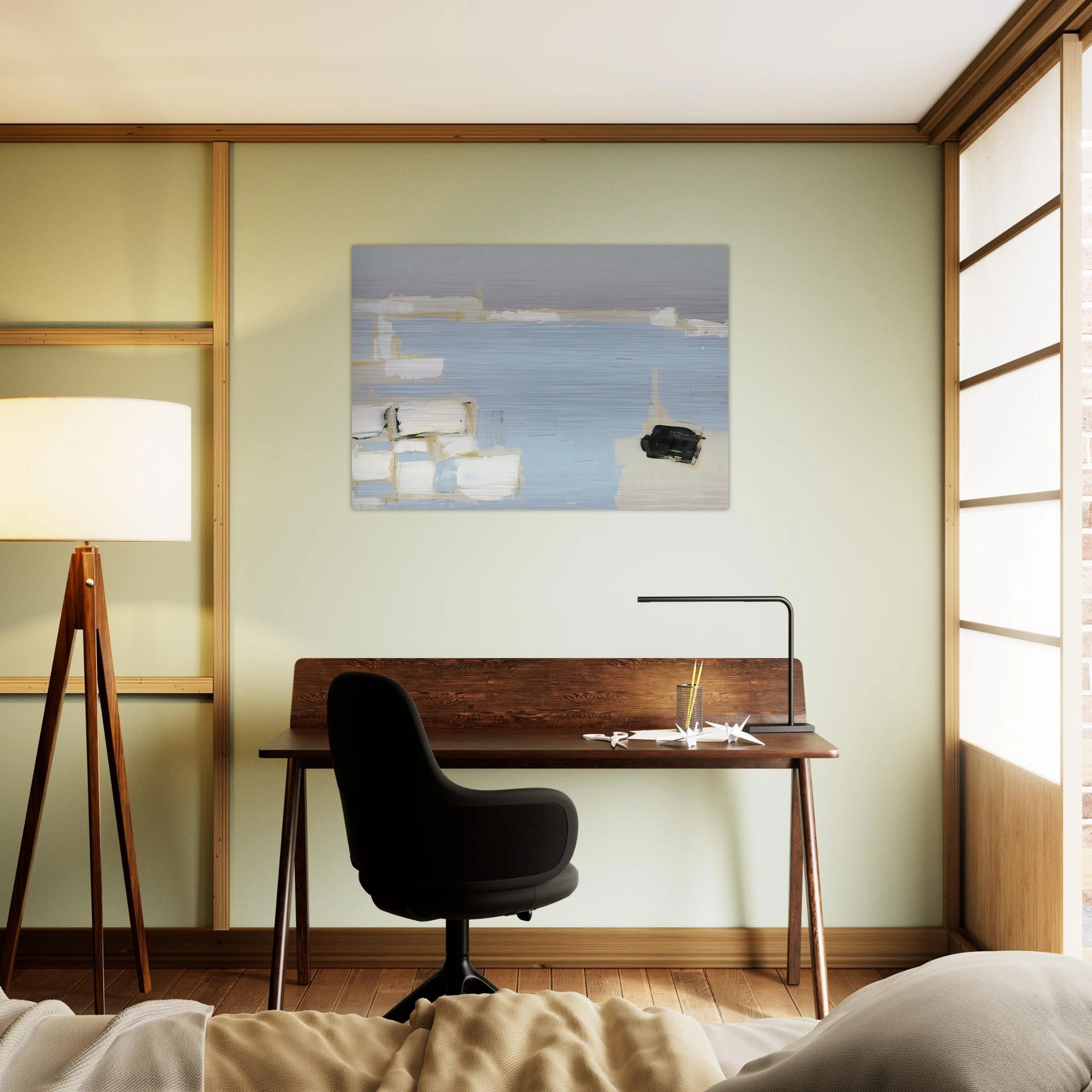 Marseille under snow - 1954 - Nicolas de Stael Brushed Aluminum Print - 70x100 cm / 28x40 inches | Nicolas de Stael Aluminum Print | Nicolas de Stael Prints