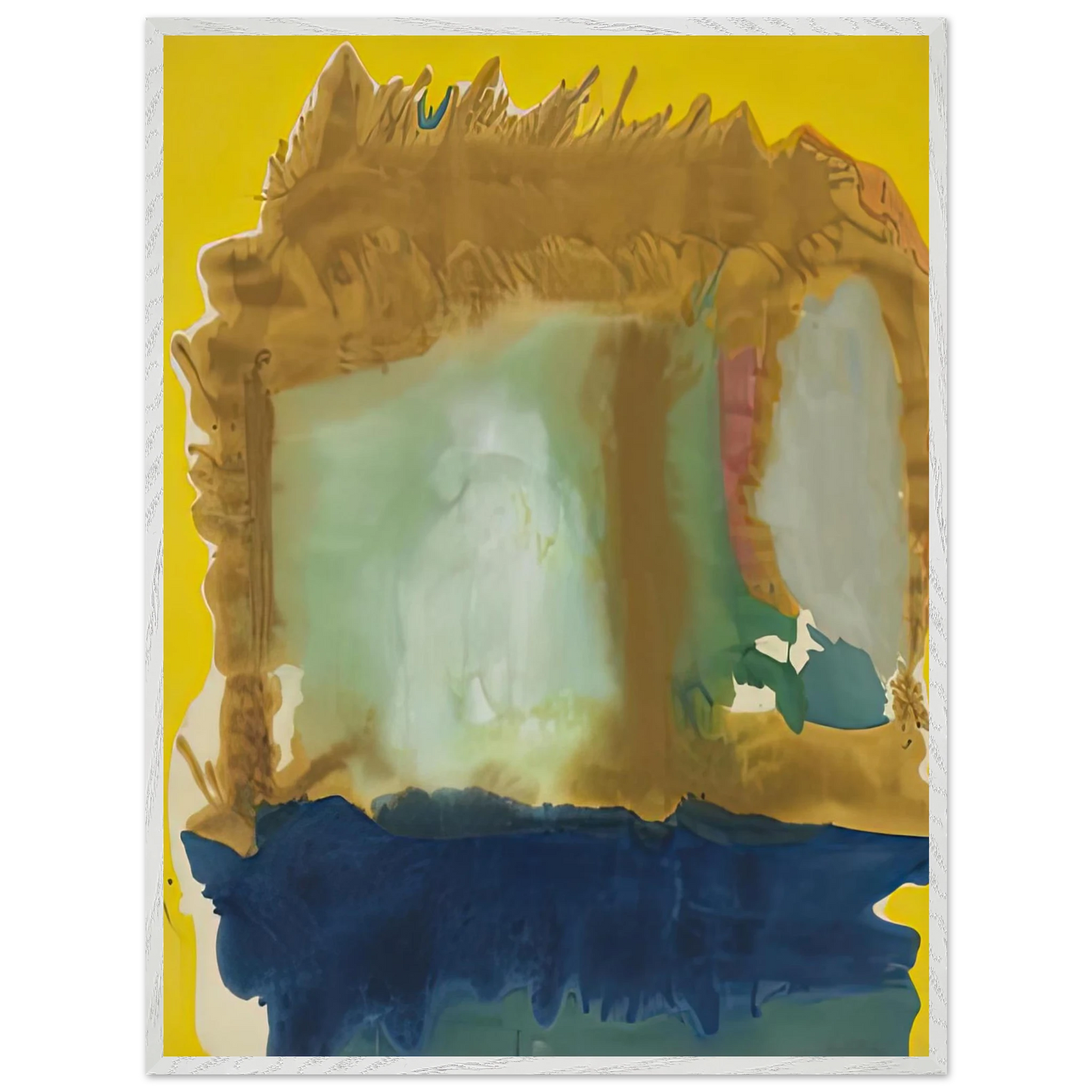 Helen Frankenthaler - Milkwood Arcade, 1963- Wall Art - 30x40 cm / 12x16 inches - Premium Wooden Framed Poster With Fine Art Paper-canvas - Wood frame
