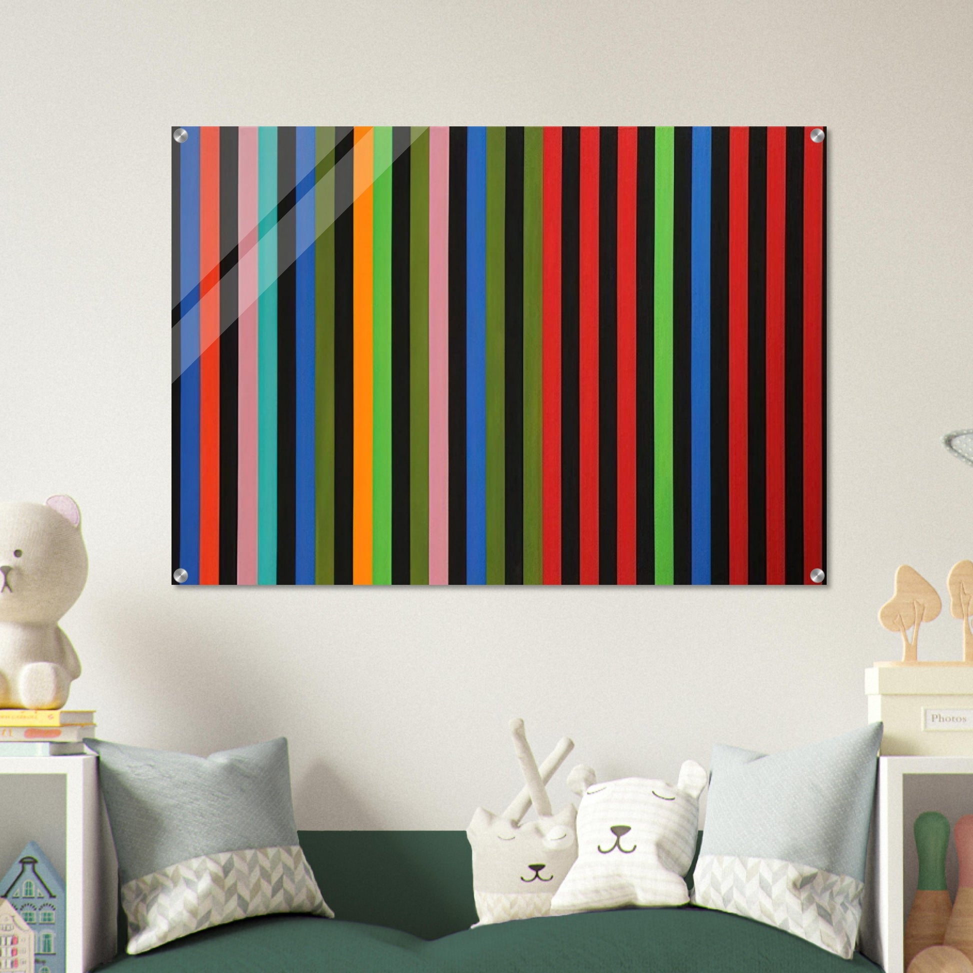 Firebox - 1964 - Gene Davis Acrylic Print - 70x100 cm / 28x40″ inches | Gene Davis Wall Art | Gene Davis Prints