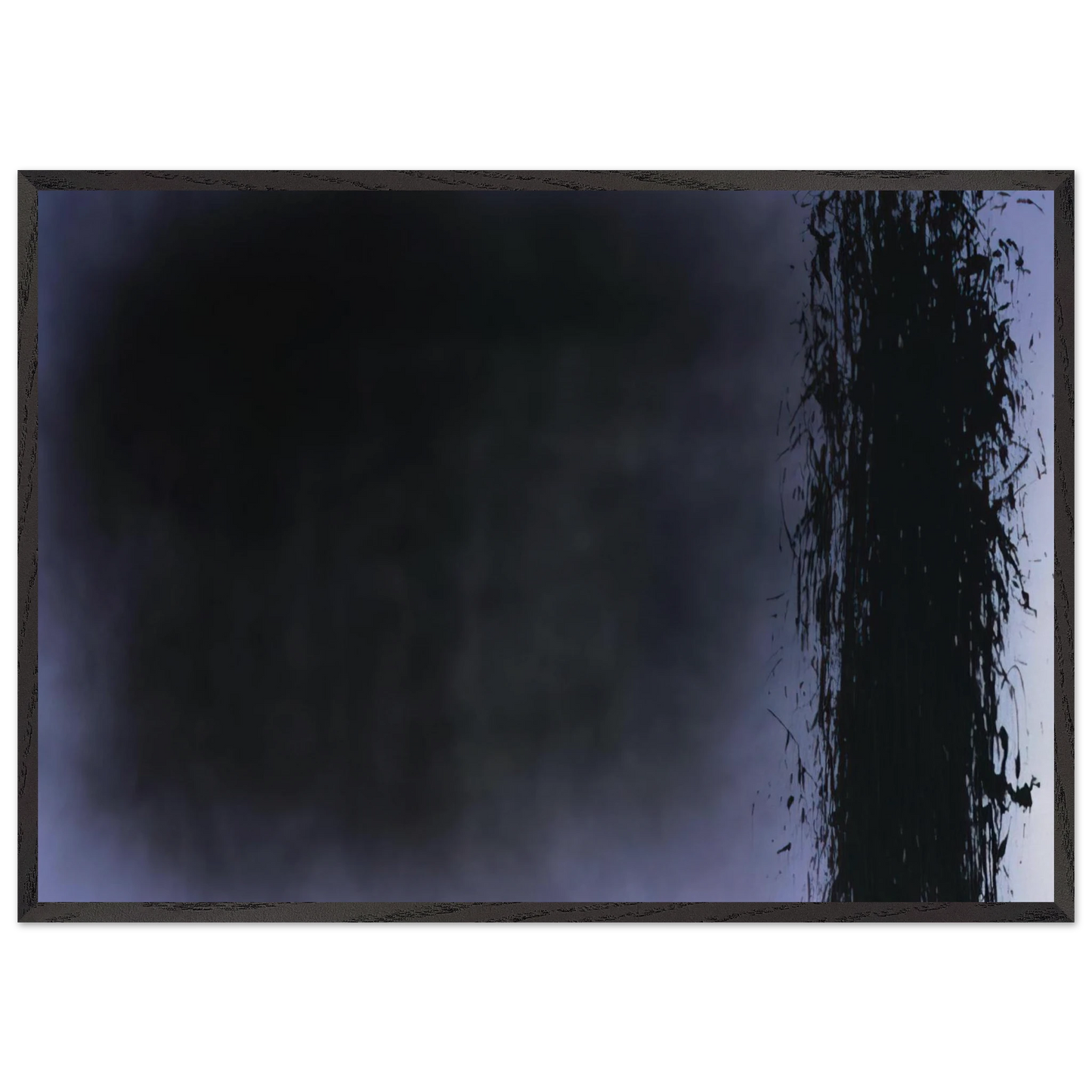 Untitled T1980-K5 - 1980 - Hans Hartung 70x100 cm / 28x40 inches Framed Art Print – Black Wooden Frame