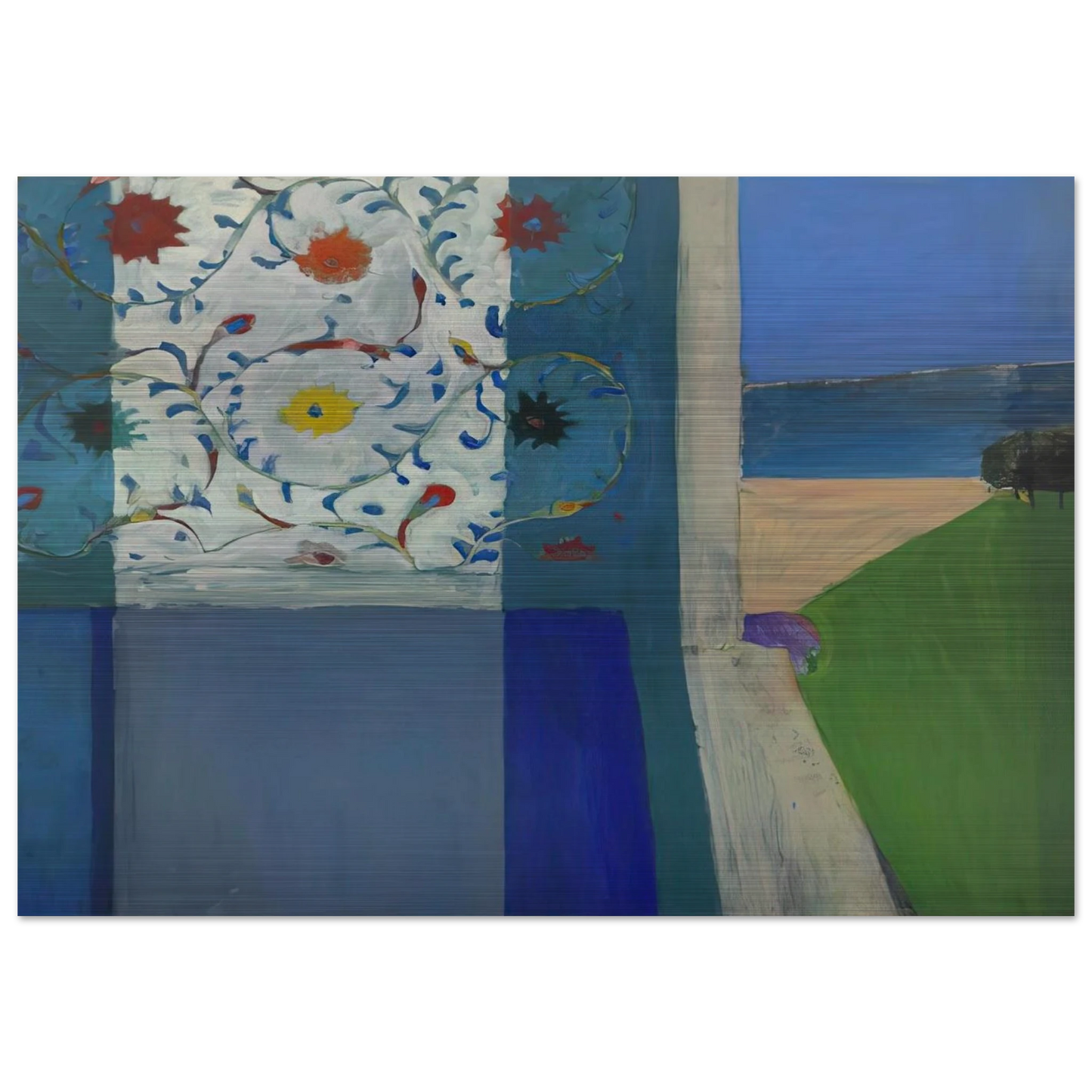 Recollections of a Visit to Leningrad - Richard Diebenkorn Brushed Aluminum Print - 70x100 cm / 28x40 inches | Richard Diebenkorn Aluminum Print | Richard Diebenkorn Prints