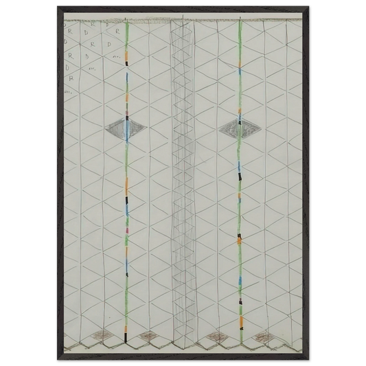 Untitled 1 - 1984 - Bruno Munari 70x100 cm / 28x40 inches Framed Art Print – Black Wooden Frame