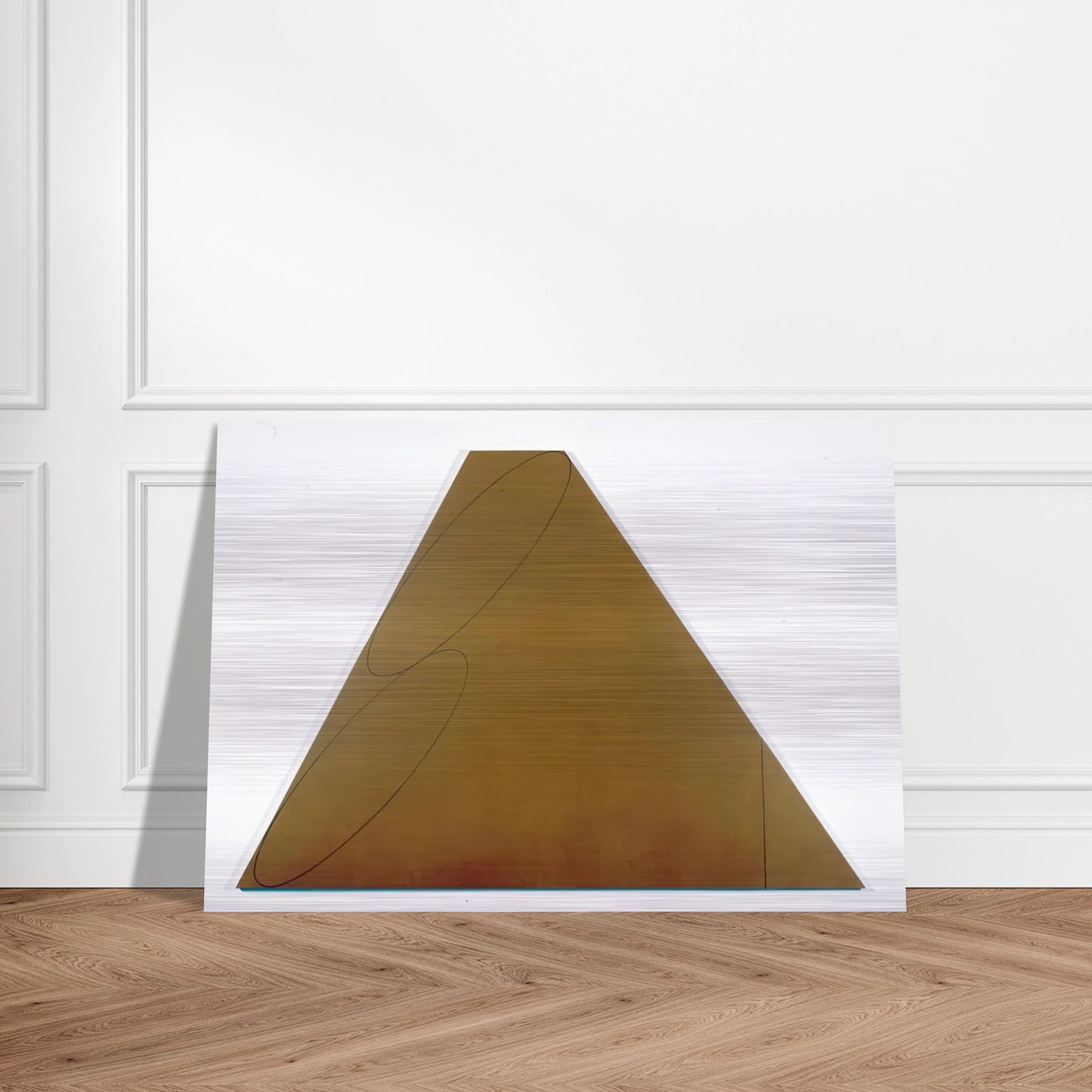 PLANE FIGURE III 1992 - Robert Mangold Brushed Aluminum Print - 70x100 cm / 28x40 inches | Robert Mangold Aluminum Print | Robert Mangold Prints