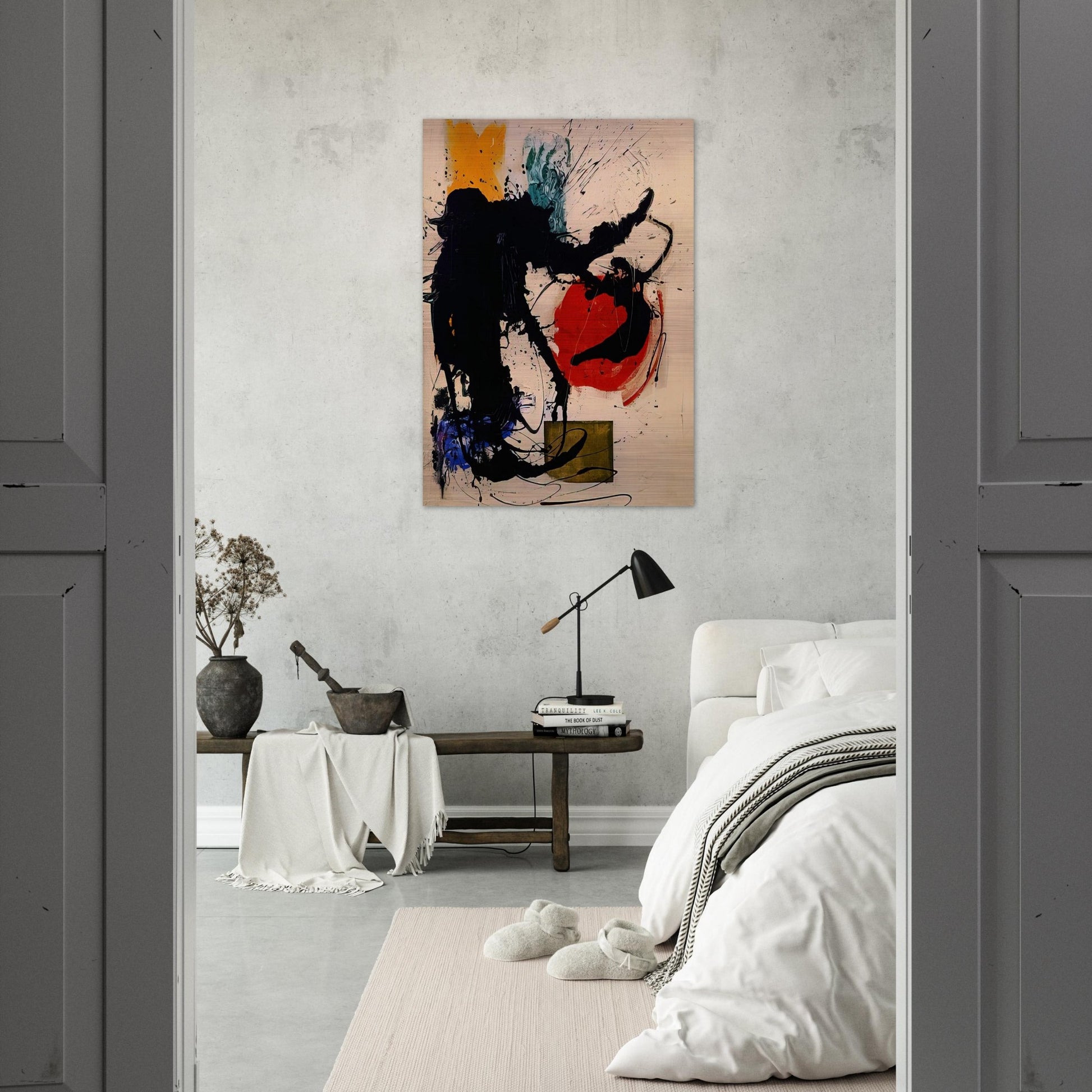 Rope-Swinger - Hans Hofmann Brushed Aluminum Print - 70x100 cm / 28x40 inches | Hans Hofmann Aluminum Print | Hans Hofmann Prints