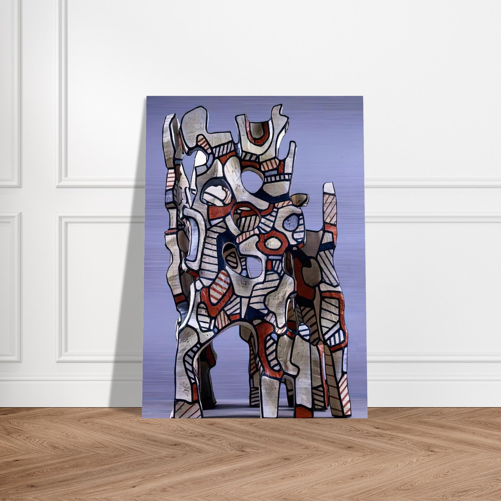THE COSMORAMA IV - Jean Dubuffet Brushed Aluminum Print - 70x100 cm / 28x40 inches | Jean Dubuffet Aluminum Print | Jean Dubuffet Prints