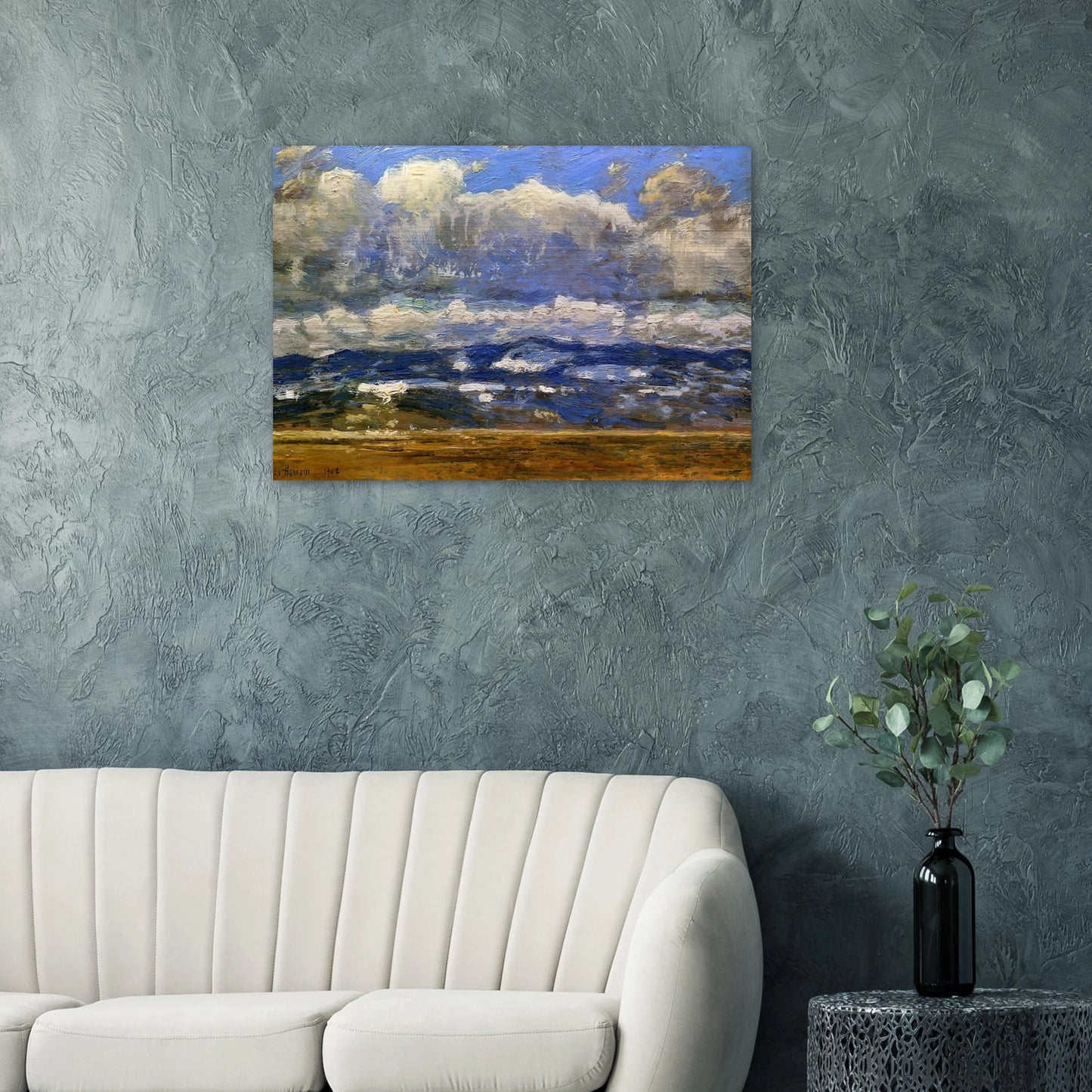 Over the Great Divide - Childe Hassam Brushed Aluminum Print - 70x100 cm / 28x40 inches | Childe Hassam Aluminum Print | Childe Hassam Prints