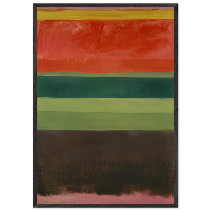 Untitled - 1949 - Mark Rothko 70x100 cm / 28x40 inches Framed Art Print – Black Wooden Frame