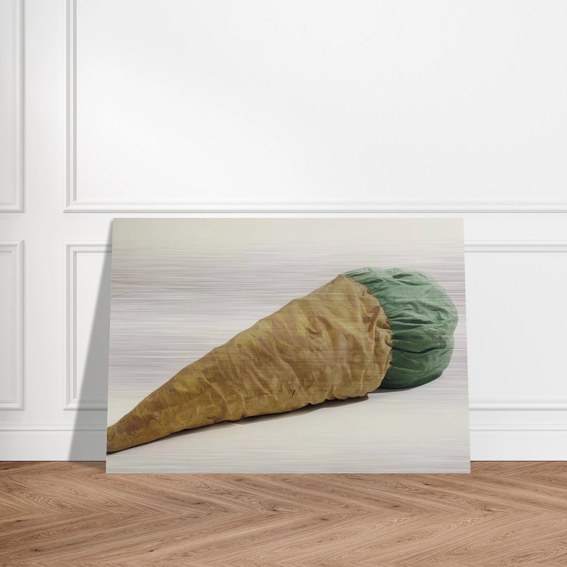 FLOOR CONE 1962 - Claes Oldenburg Brushed Aluminum Print - 70x100 cm / 28x40 inches | Claes Oldenburg Aluminum Print | Claes Oldenburg Prints