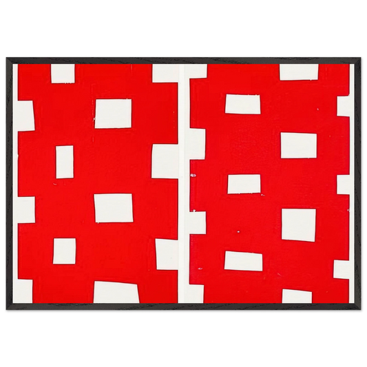 Untitled 1 and 2 - 1990 - Gunther Forg 70x100 cm / 28x40 inches Framed Art Print – Black Wooden Frame