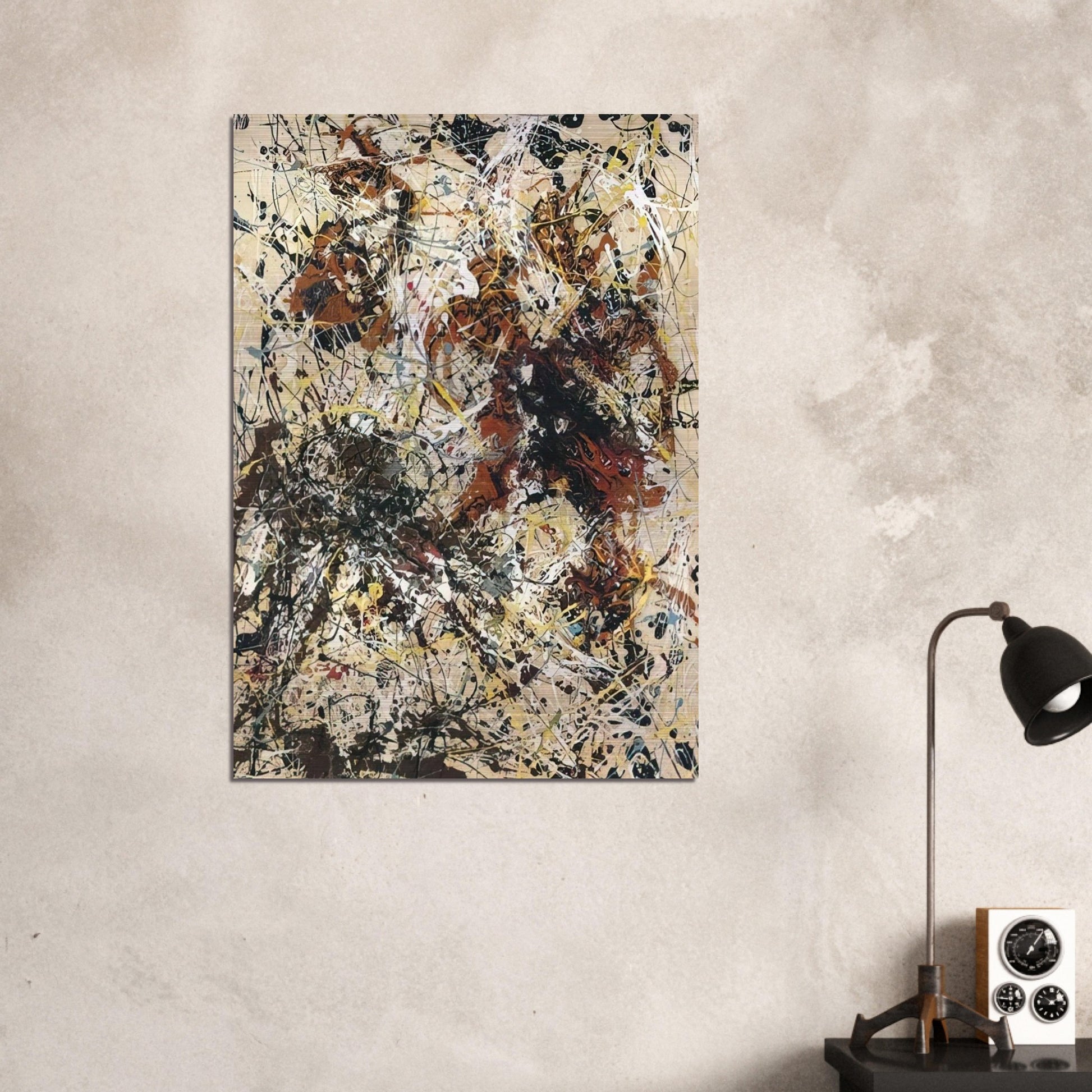 NUMBER 12 1949 - Jackson Pollock Brushed Aluminum Print - 70x100 cm / 28x40 inches | Jackson Pollock Aluminum Print | Jackson Pollock Prints