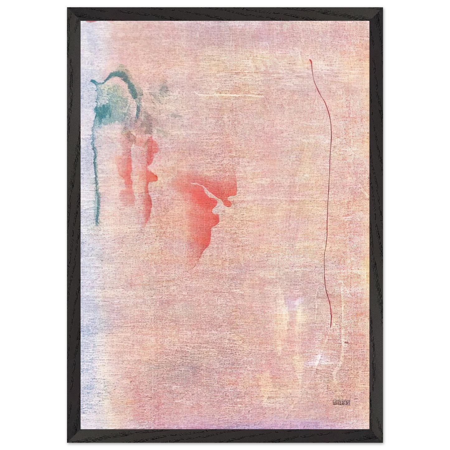 Helen Frankenthaler - Cedar Hill - 1983 Wall art - 30x40 cm / 12x16 inches - Premium Wooden Framed Poster With Fine Art Paper-canvas - Wood frame