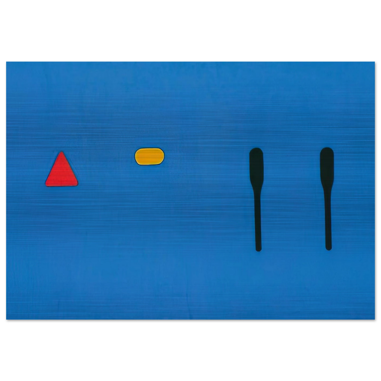Untitled - 1968 - Ron Gorchov Brushed Aluminum Print - 70x100 cm / 28x40 inches | Ron Gorchov Aluminum Print | Ron Gorchov Prints