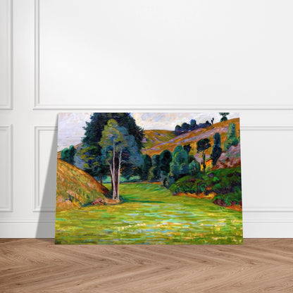 Valley in Pontgibaud - Armand Guillaumin Brushed Aluminum Print - 70x100 cm / 28x40 inches | Armand Guillaumin Aluminum Print | Armand Guillaumin Prints