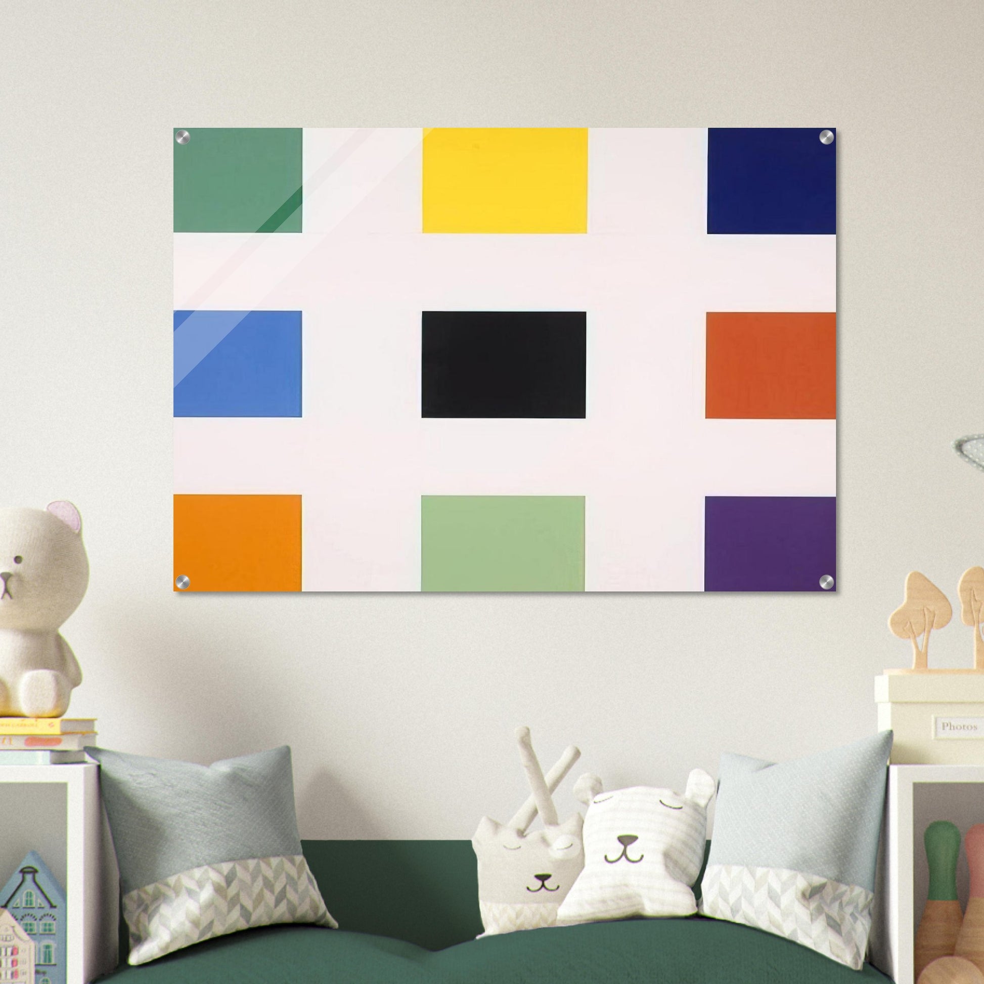 Nine Squares - Ellsworth Kelly Acrylic Print - 70x100 cm / 28x40″ inches