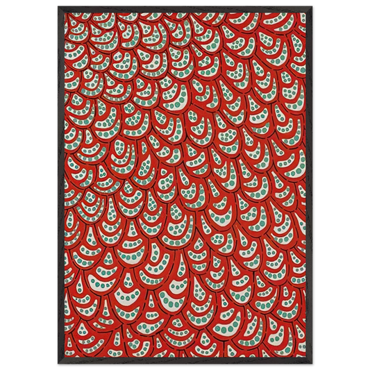 PETALS 1988 - Yayoi Kusama 70x100 cm / 28x40 inches Framed Art Print – Black Wooden Frame