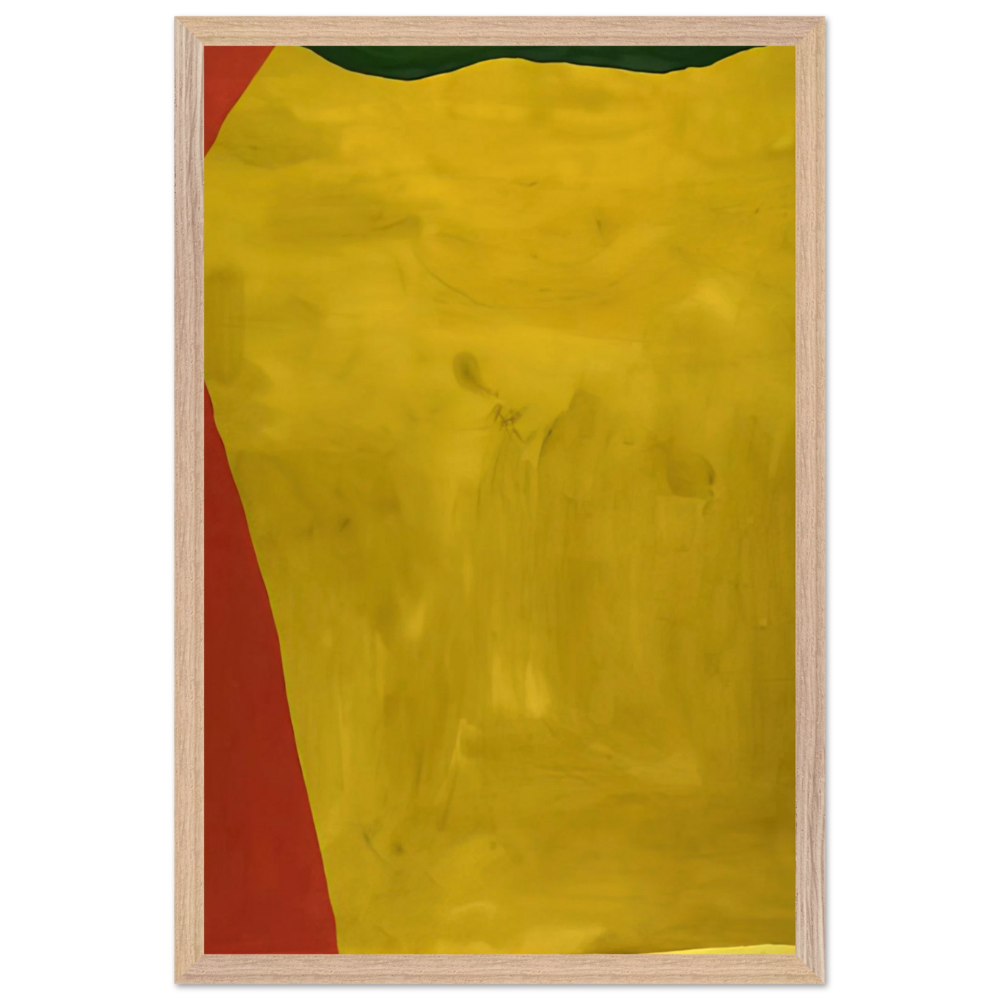Helen Frankenthaler - Blessing of the Fleet - 1969 Wall art - 40x50 cm / 16x20 inches - Premium Wooden Framed Poster With Fine Art Paper-canvas - Black frame