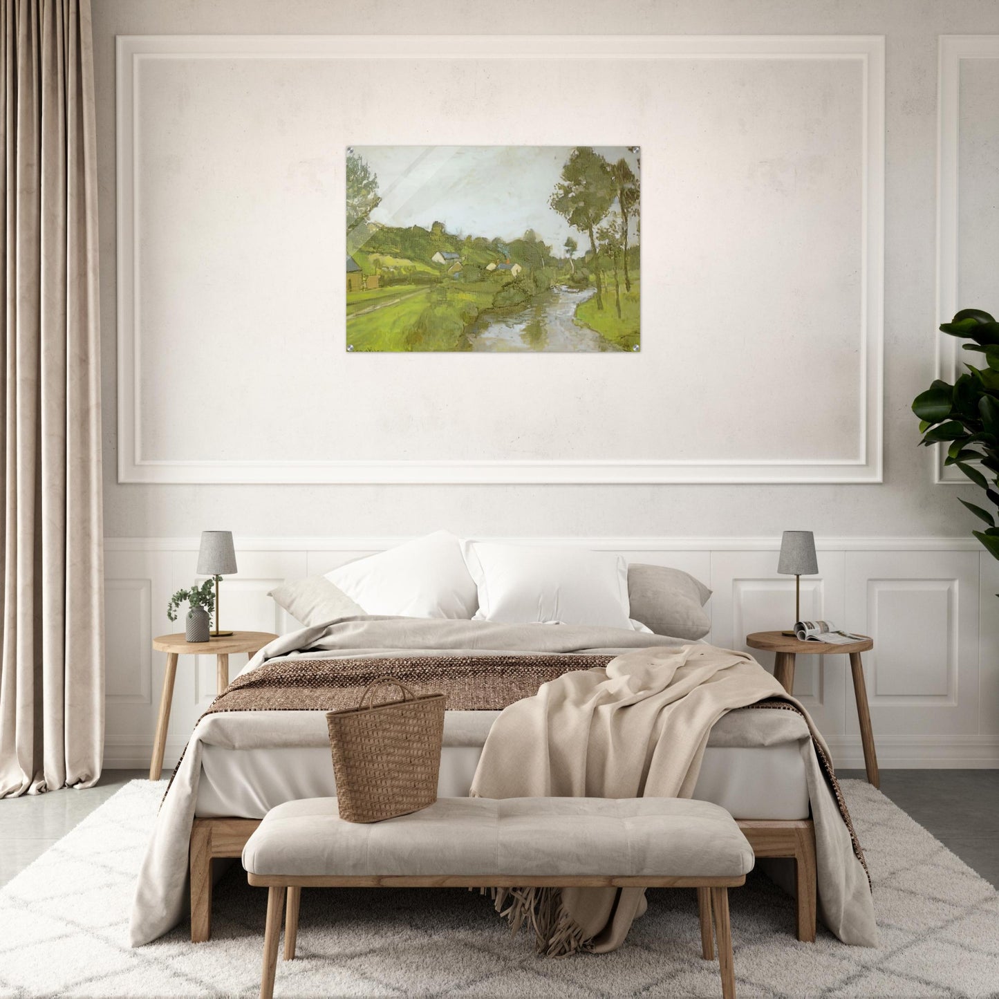 LANDSCAPE LESQUIELLES ST GERMAIN 1903 - Henri Matisse Acrylic Print - 70x100 cm / 28x40″ inches | Henri Matisse Wall Art | Henri Matisse Prints