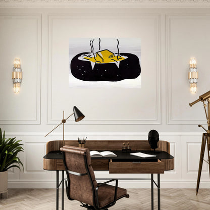 BAKED POTATO 1962 1 - Roy Lichtenstein Brushed Aluminum Print - 70x100 cm / 28x40 inches | Roy Lichtenstein Aluminum Print | Roy Lichtenstein Prints