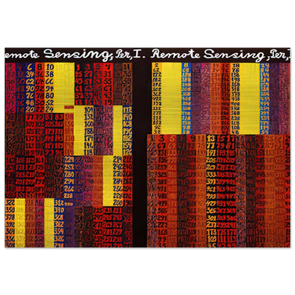Remote Sensing, Per I  II - 1979 - Alfred Jensen Brushed Aluminum Print - 70x100 cm / 28x40 inches | Alfred Jensen Aluminum Print | Alfred Jensen Prints