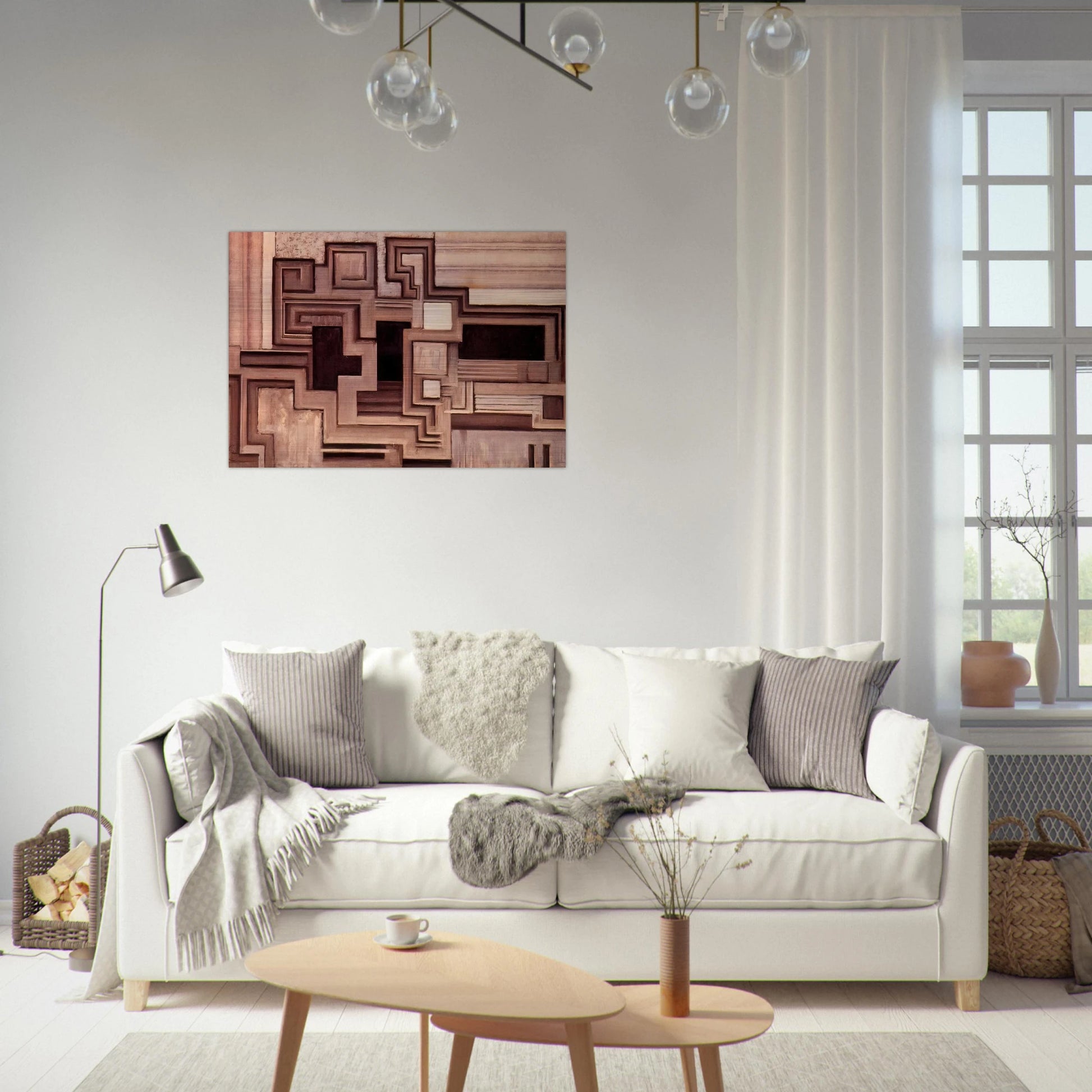 Two grays II - Frantisek Kupka Brushed Aluminum Print - 70x100 cm / 28x40 inches | Frantisek Kupka Aluminum Print | Frantisek Kupka Prints