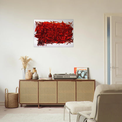 Leaves III - Jean-Paul Riopelle Brushed Aluminum Print - 70x100 cm / 28x40 inches | Jean-Paul Riopelle Aluminum Print | Jean-Paul Riopelle Prints